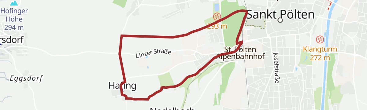 Route map: Laufrunde Nadelbach
